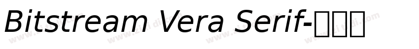 Bitstream Vera Serif字体转换